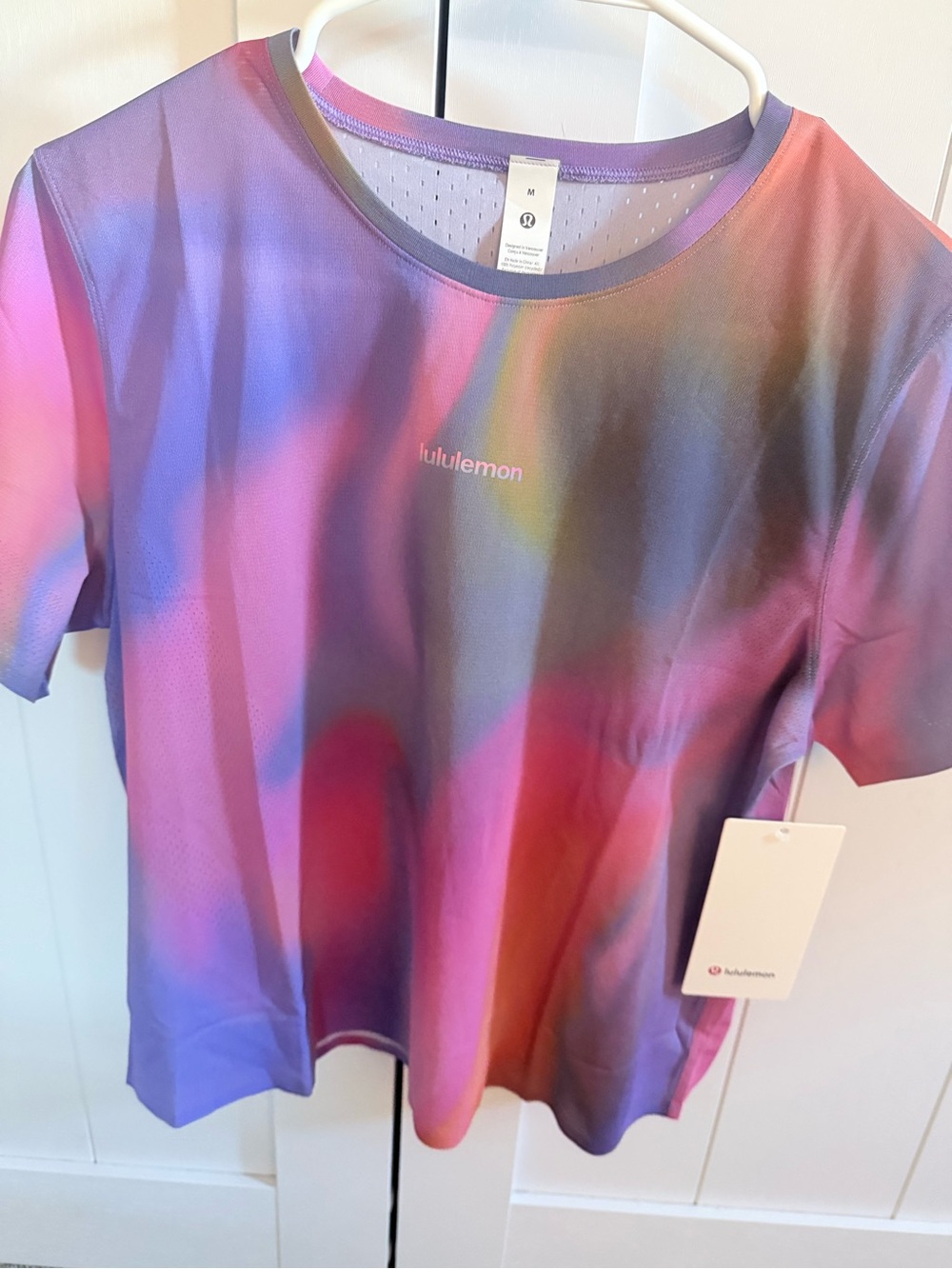 lululemon athletica Women's Multicolor Performance Tee - Pink/Purple
